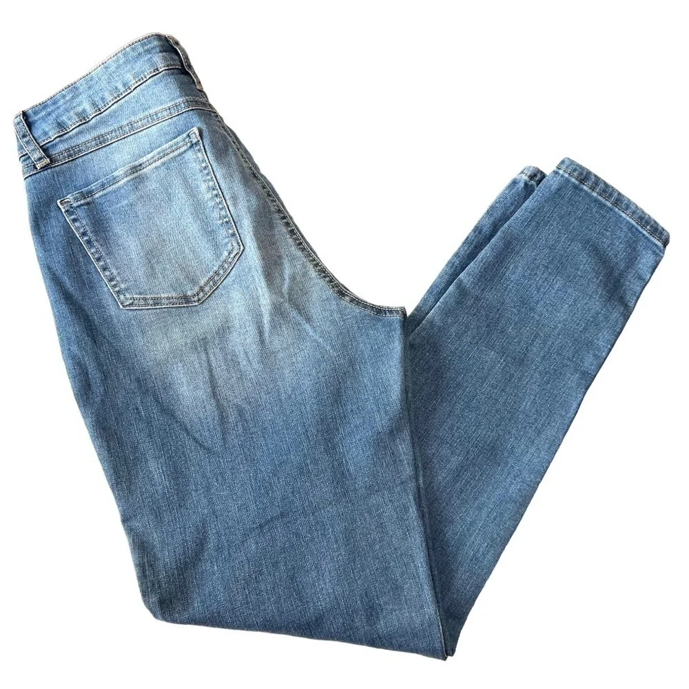 Sincerely Jules Distressed Blue Denim Skinny Jeans 30 - Picture 7 of 11